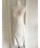 60s Barbizon Lace Nylon Flattery Full Slip Satin de Lys Ivory VGUC xs-s ... - £25.90 GBP