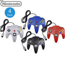 4Pack Wired N64 Controller GamePad Joystick for Classic 64 N64 Console S... - £59.41 GBP