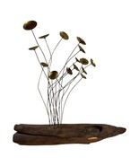 Mid-Century Modern Brutalist Driftwood &amp; Metal Sculpture - $186.99