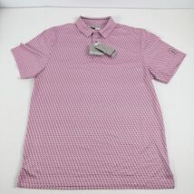 Pga Tour Mens Athletic fit Short Sleeve Golf Polo Shirt Pink Size Large ... - $24.99
