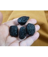 (x-370) set of 4 small Tektites TEKTITE from Impact 700,000 years ago sp... - $228.21 MXN