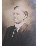 RPPC Handsome Dapper Young Gentleman in Tie Portrait Postcard AZO c1904-... - $7.99