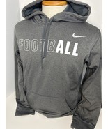Nike Therma Fit Football Hoodie Mens Size Large Gray Pullover - $32.31 CAD