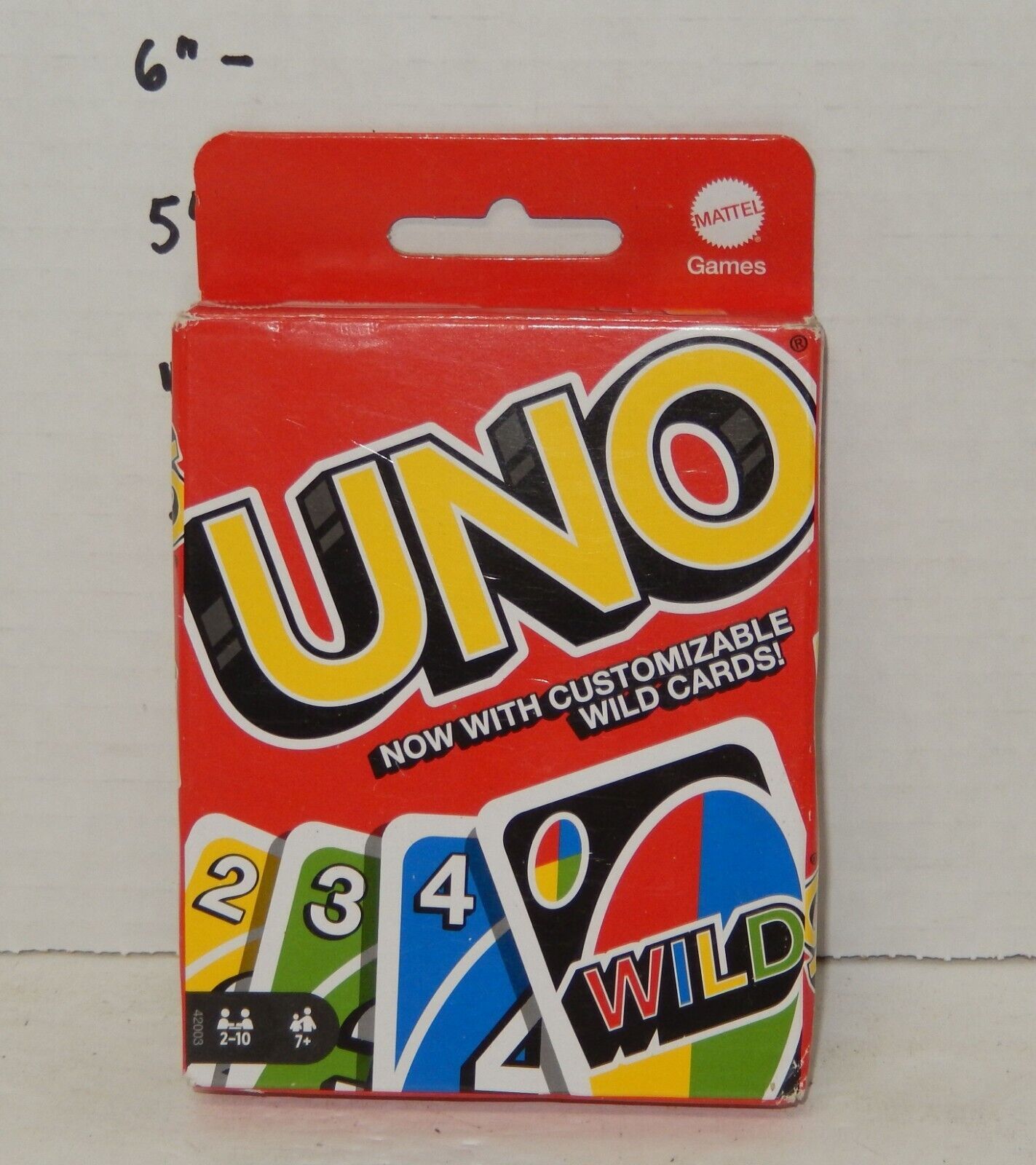 Mattel UNO Card game with customizable Wild Cards - $10.44