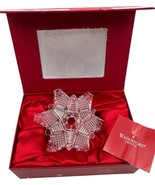 Waterford Snow Crystal Pierced Ornament 40015632 Boxed 2016 Slovenia Sno... - $693.34 MXN