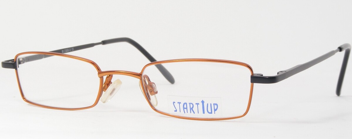 Lunettes De Vue UNIQUE RARES BI 2356-9 Orange Rouille / Noir 43-17-140mm - $46.51