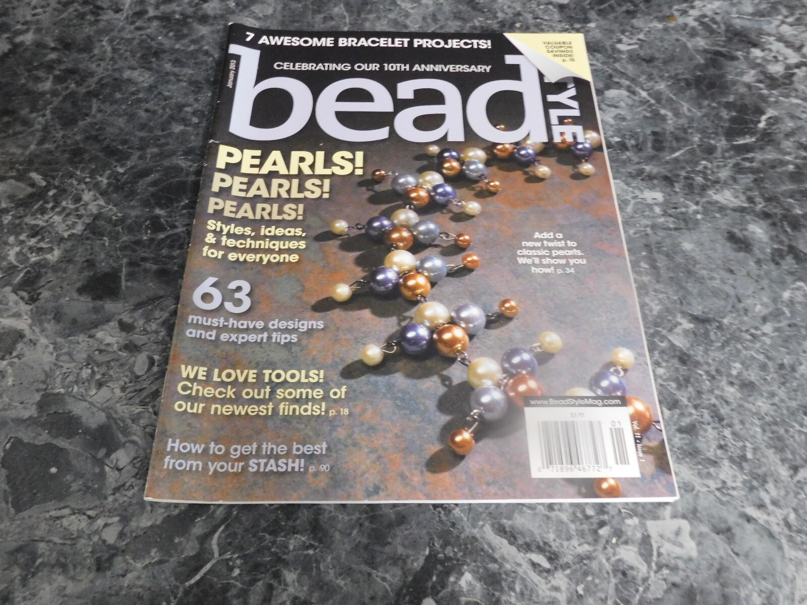 Bead Style Magazine January 2013 Victorian Bracelet - $2.99