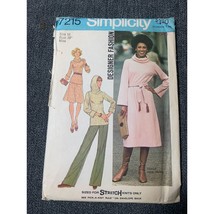 Simplicity Misses Dress Sewing Pattern sz 16 7215 - uncut - $10.88
