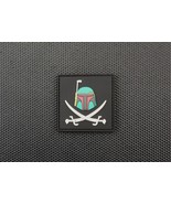 3D PVC Calico Fett Morale Patch Star Wars Bounty Hunter Mandalorian Boba... - $10.19 CAD