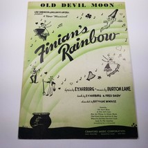 Old Devil Moon from Finian&#39;s Rainbow Harburg Lane Sheet Music - £5.61 GBP