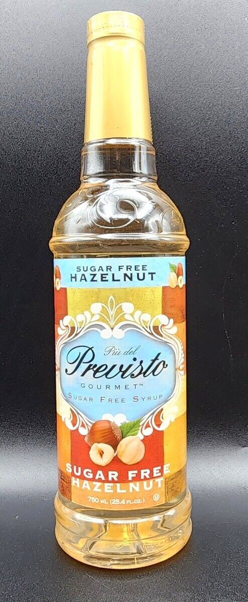PREVISTO HAZELNUT Gourmet Syrup COFFEE TEA ESPRESSO SUGAR FREE KETO 25 PREVISTO HAZELNUT Gourmet Syrup COFFEE TEA ESPRESSO SUGAR FREE KETO 25