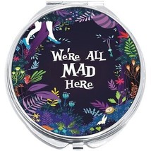 We Are All Mad Here Alice Wonderland Compact with Mirrors - for Pocket or Purse - £9.42 GBP