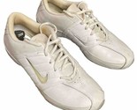 Taille 8.5 Nike Femmes Ligne Cheer 318674-111 Blanc Chaussures Baskets - £15.43 GBP