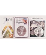 2021 T1 S $1 Argento Aquila Stato Serie Sud Dakota 20/50 Grado Da NGC Come - $104.93