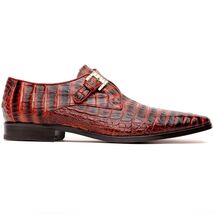 Genuine caiman crocodile Shoes Rovigo Cognac Straps image 2