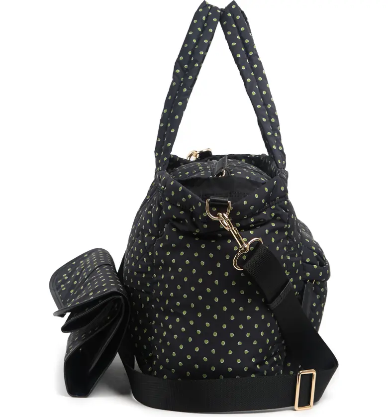 Marc Jacobs Quilted Nylon Dot Prints Diaper Tote Bag! ~NWT~ PERIDOT DOTS Item image 5