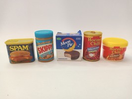 Zuru TOY Mini Brands Series 1 / 2  Lot of 5 Spam Skippy Moon pie Hormel ... - $10.59