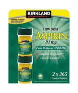 ✳️ Kirkland Signature Low Dose Aspirin 81mg 1 Bottle 365 tablets EXP 10/... - $12.56