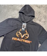 Realtree Black Camo Logo Hoodie Mens Large Sweatshirt Pullover Hunting New - $550.29 MXN