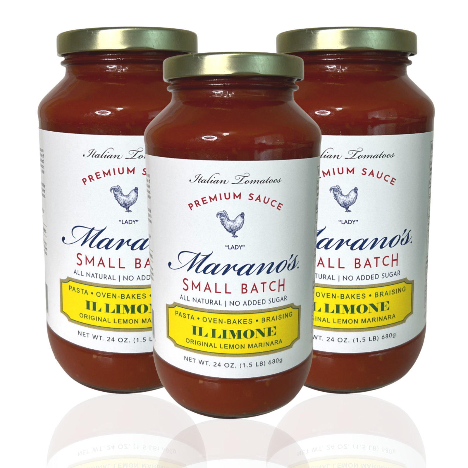 Marano's Small Batch Premium Pasta Sauce, IL Limone, 24 oz. (Pack of 3) - £33.57 GBP