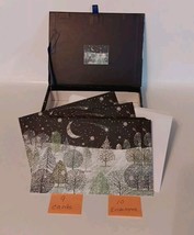 9 CHRISTMAS CARDS AND 10 ENVELOPES &quot;A MIDNIGHT CLEAR&quot; DECORATIVE BOX INC... - $5.88