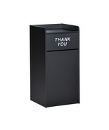 Waste Receptacle Black Trash Garbage Can Fast Food Tray Quick Order Rest... - $354.91 CAD