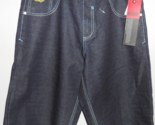 Southpole Men&#39;s Vintage Jeans Shorts Dark Blue Size 34 Rare NWD! - $104.49