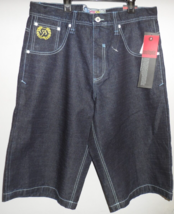 Southpole Men&#39;s Vintage Jeans Shorts Dark Blue Size 34 Rare NWD! - £81.99 GBP