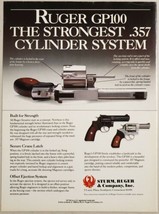 1989 Print Ad Ruger GP100 .357 Magnum Revolvers Pistols Sturm Southport,CT - $11.68
