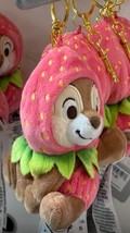 Disney Parks Chip (&#39;n Dale) Plush Keychain Doll Strawberry - $48.82 CAD