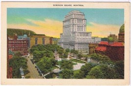 Quebec Postcard Montreal Dominion Square - £2.32 GBP