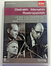 Oistrakh, Menuhin &amp; Rostropovich Play Bach, Brahms &amp; Mozart DVD Good - £10.14 GBP