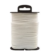 Koch Industries 5560411 Diamond Braid Polyester Cord White #4 1/8&quot; x 48 ft. - $331.85 MXN