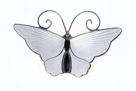 David Andersen Norway Sterling Enamel Butterfly pin - £98.62 GBP