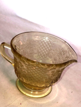 Amber Normandie Creamer Depression Glass - £11.79 GBP