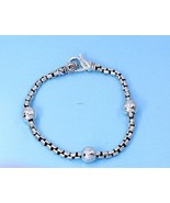  John Hardy JAI Sukhothai Hammered Bead Box Chain Bracelet 3.7mm - 6-1/4... - €146,09 EUR