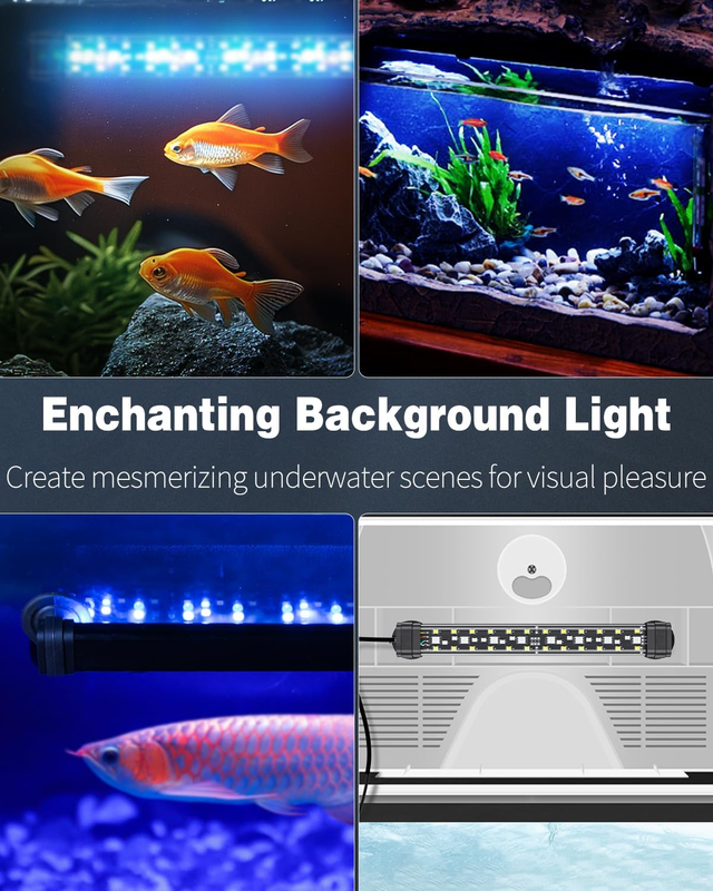 Pawfly 5 W Aquarium LED Light 8 Inch 24/7 Fish Tank Light with Full Spectrum Bri Item image 8