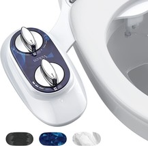 Bidet Attachment for Toilet, Non-Electric Self-Cleaning Dual Nozzle (Feminine/Bi - £48.47 GBP