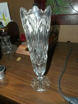 Vintage Imperlux Crystal Vase genuine 24% hand cut Western Germany GDR w Label - £32.15 GBP