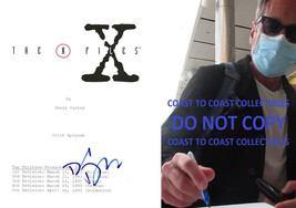 David Duchovny signed The X Files Script cover COA exact Proof autographed. - £156.44 GBP