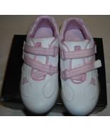 Stride Rite Girls TT Pandora White/Pink Leather Tennis Shoes 12 M CG21656F - £33.46 GBP