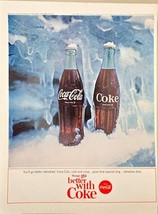 COCA-COLA - Cold and Crisp - Winter - Snow Ice -1964 Vintage Print Ad - €10,27 EUR