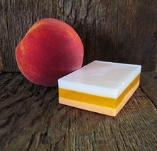 Peach Mango Handmade Organic Layered Soap Bar - $4.99
