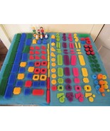 Lot of 150+ Bristle Building Blocks Shapes Colors People Replacement Pie... - $88.42 CAD