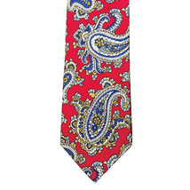 Charles Tyrwhitt Jermyn Street London Silk Paisley Tie Red Yellow Blue E... - $37.74