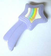 Vtg My Little Pony Accessory Purple Star Brush Euc Rainbow Decal G1 Lavender - £4.78 GBP