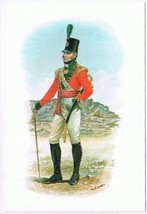 Postcard Stadden Uniform Officer Light 87th Prince Of Wales Irish Regiment 1809 - £2.36 GBP