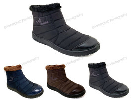 Women's Winter High Ankle Top Boots Fur Waterproof Zipper Snow Warm Anti... - $14.62+