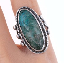 sz5 c1940&#39;s Vintage Native American Sterling/turquoise ring - £106.58 GBP
