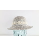 Vintage 70s Rockabilly Wool Blend Knit Fair Isle Knit Bucket Hat Cap Wom... - $48.46